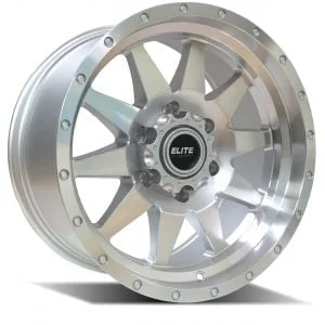 ELITE OFF ROAD WHEELS Combat Silver - Full Machined Face