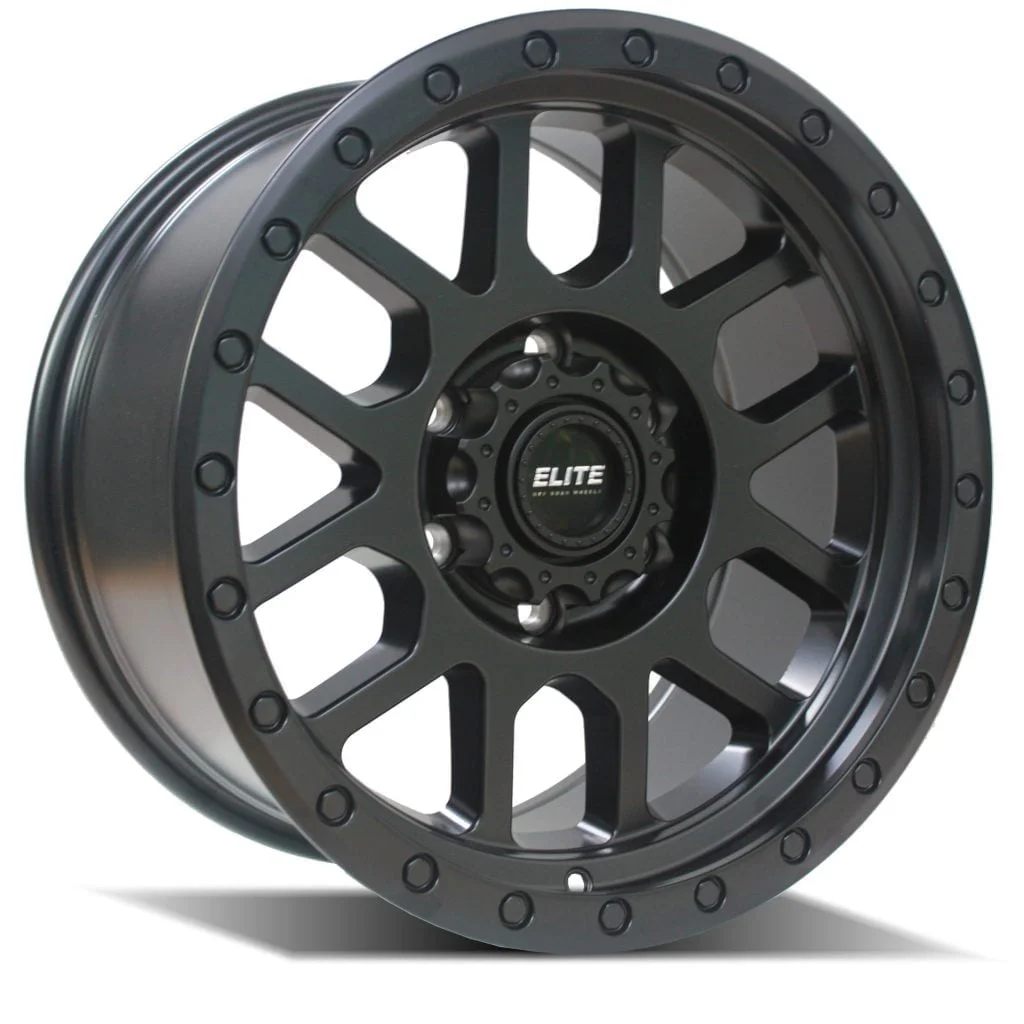 ELITE OFF ROAD WHEELS Detroit Satin Black